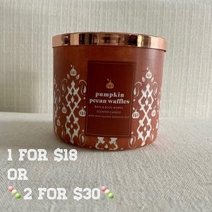 Pumpkin Pecan Waffles 3 Wick Candle